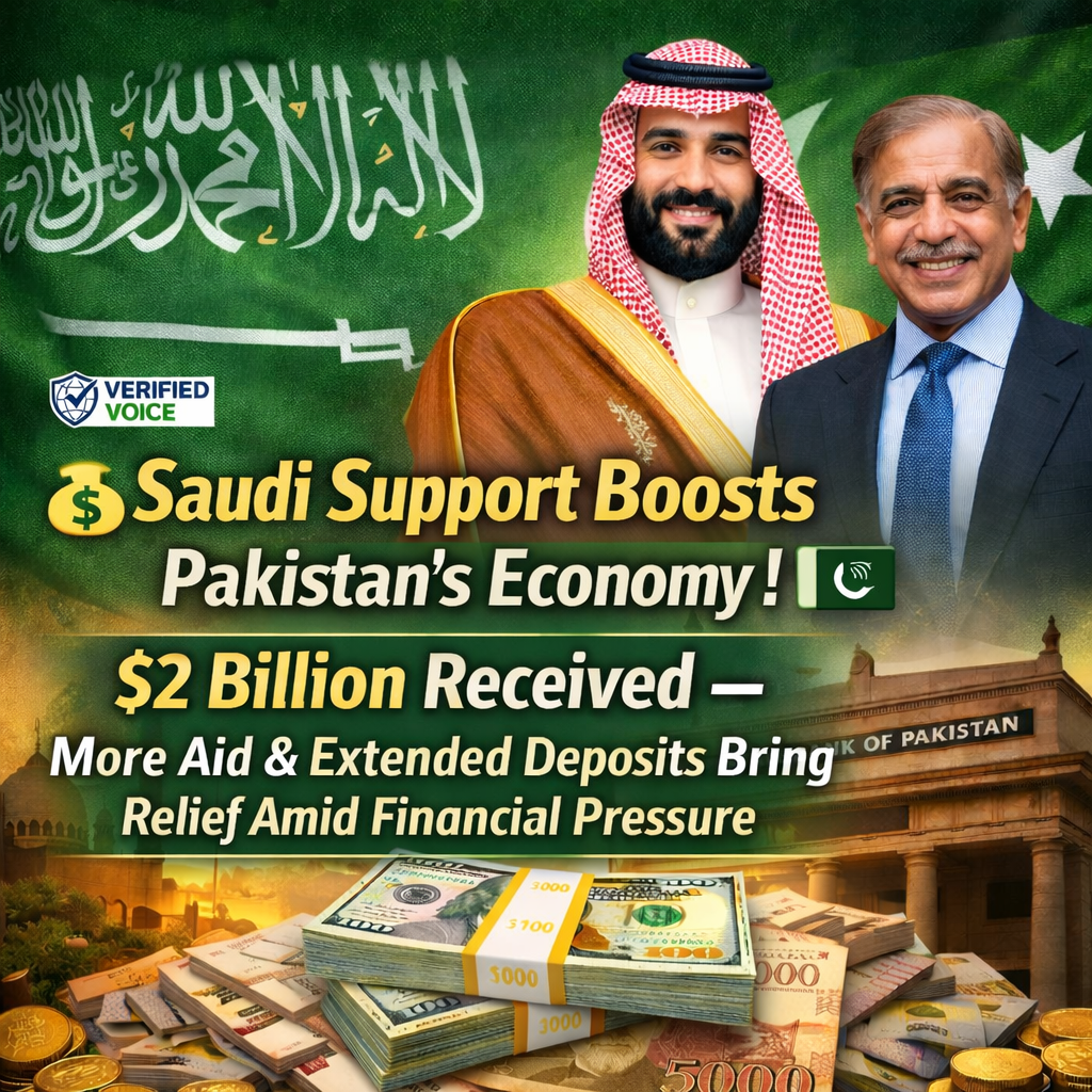 Pakistan Receives $2 Billion from Saudi Arabia, Boosting Economic Stability